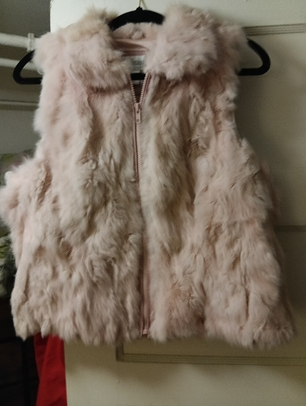 Pink Fur Zip-Front Vest - Pink